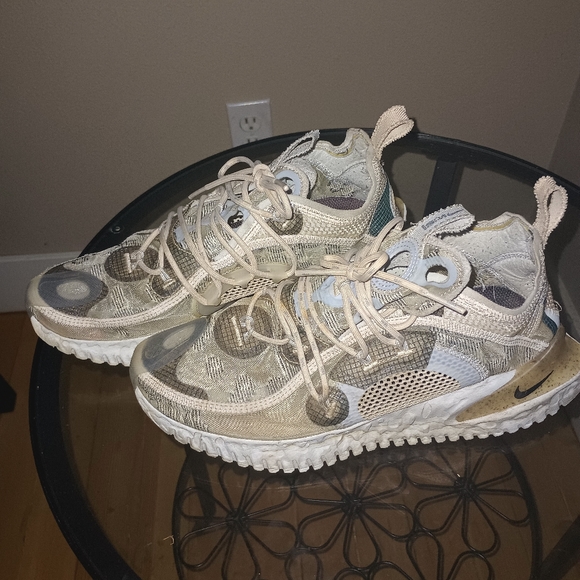 NIKE Flow ISPA 2020 Pure Platinum Sneakers sz 7.5 Men - Picture 2 of 4